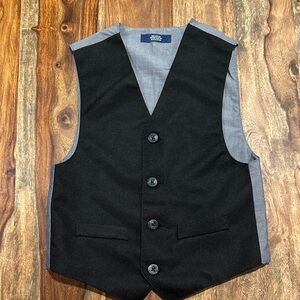 Izod Black and Gray Kids Vest